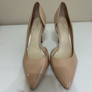 Women’s size 12M Jessica Simpson Nude Pointed Toe Heels